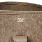 Hermes Shoulder Bag Veau Epsom Etain Silver — view 5