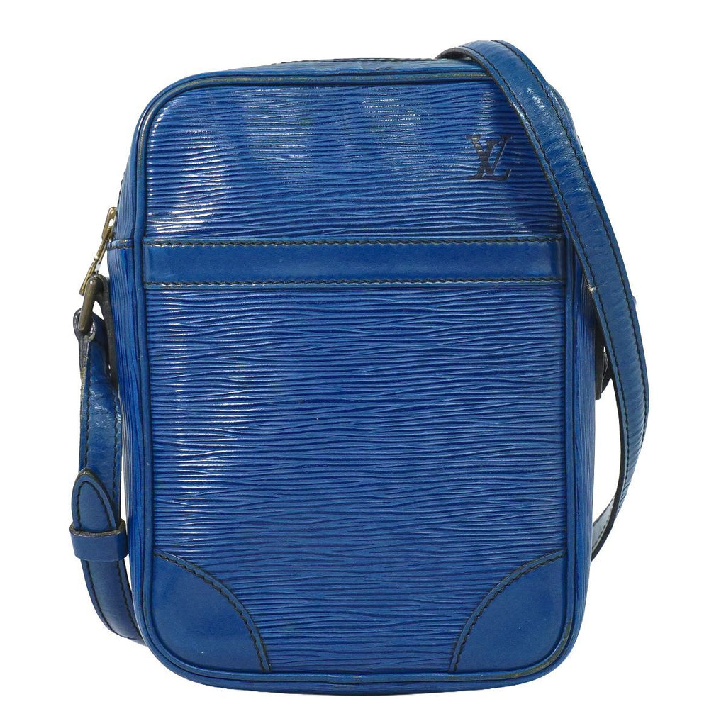 Louis Vuitton LV Danube Epi Leather Shoulder Bag Pochette Blue Second
