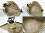 Fendi Pouch Mini Handbag Canvas Beige Zucchino Second — view 8