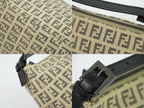 Fendi Pouch Mini Handbag Canvas Beige Zucchino Second — view 7
