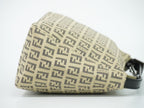 Fendi Pouch Mini Handbag Canvas Beige Zucchino Second — view 4