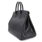 Hermes Birkin 40 Black Hand Bag Vintage Gold — view 3