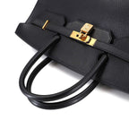 Hermes Birkin 40 Black Hand Bag Vintage Gold — view 5