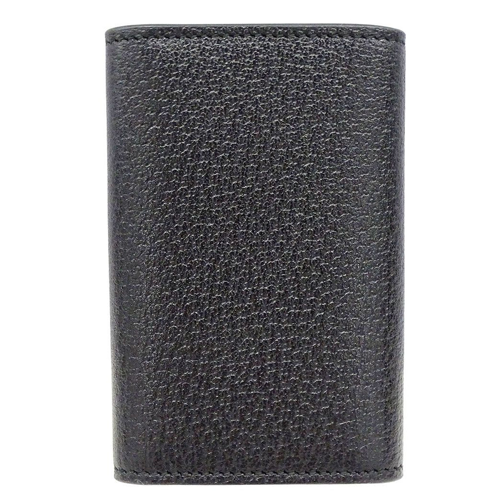 Gucci Key Case Petite Marmont Leather Black Key Simple Logo Key Holder — view 2