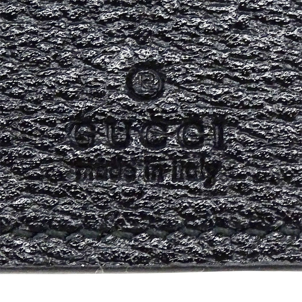 Gucci Key Case Petite Marmont Leather Black Key Simple Logo Key Holder — view 6