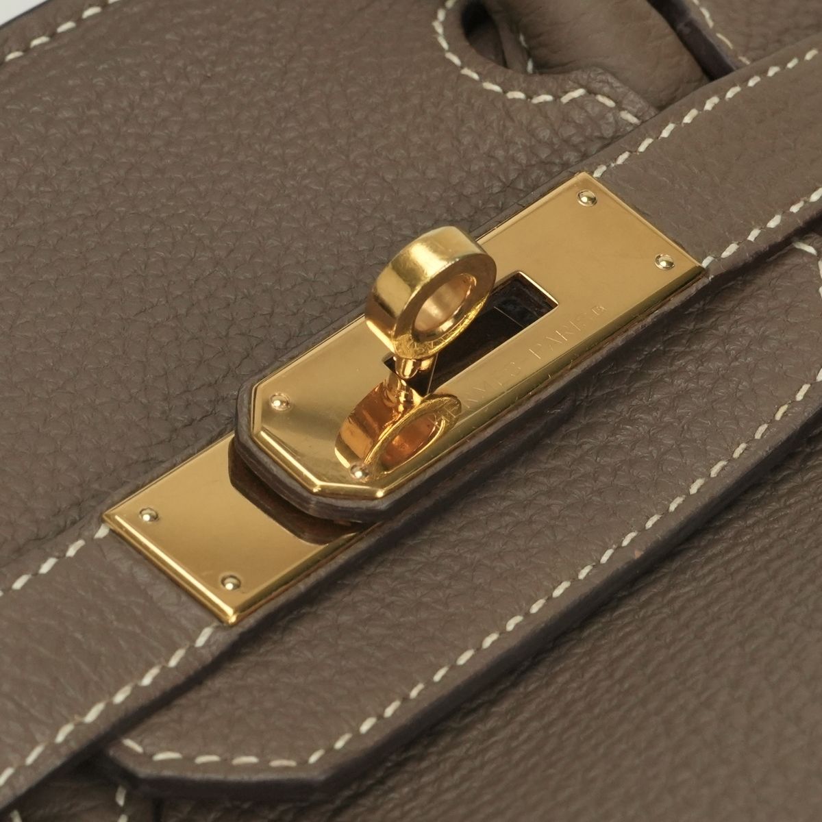Hermes Birkin 30 Tote Togo Etoupe Gray Gold — view 7