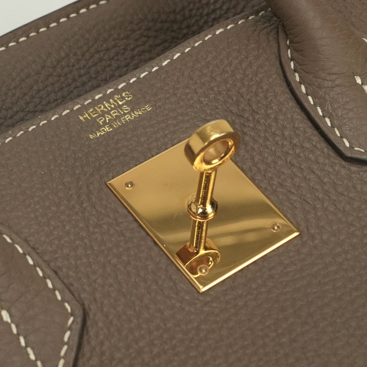 Hermes Birkin 30 Tote Togo Etoupe Gray Gold — view 8