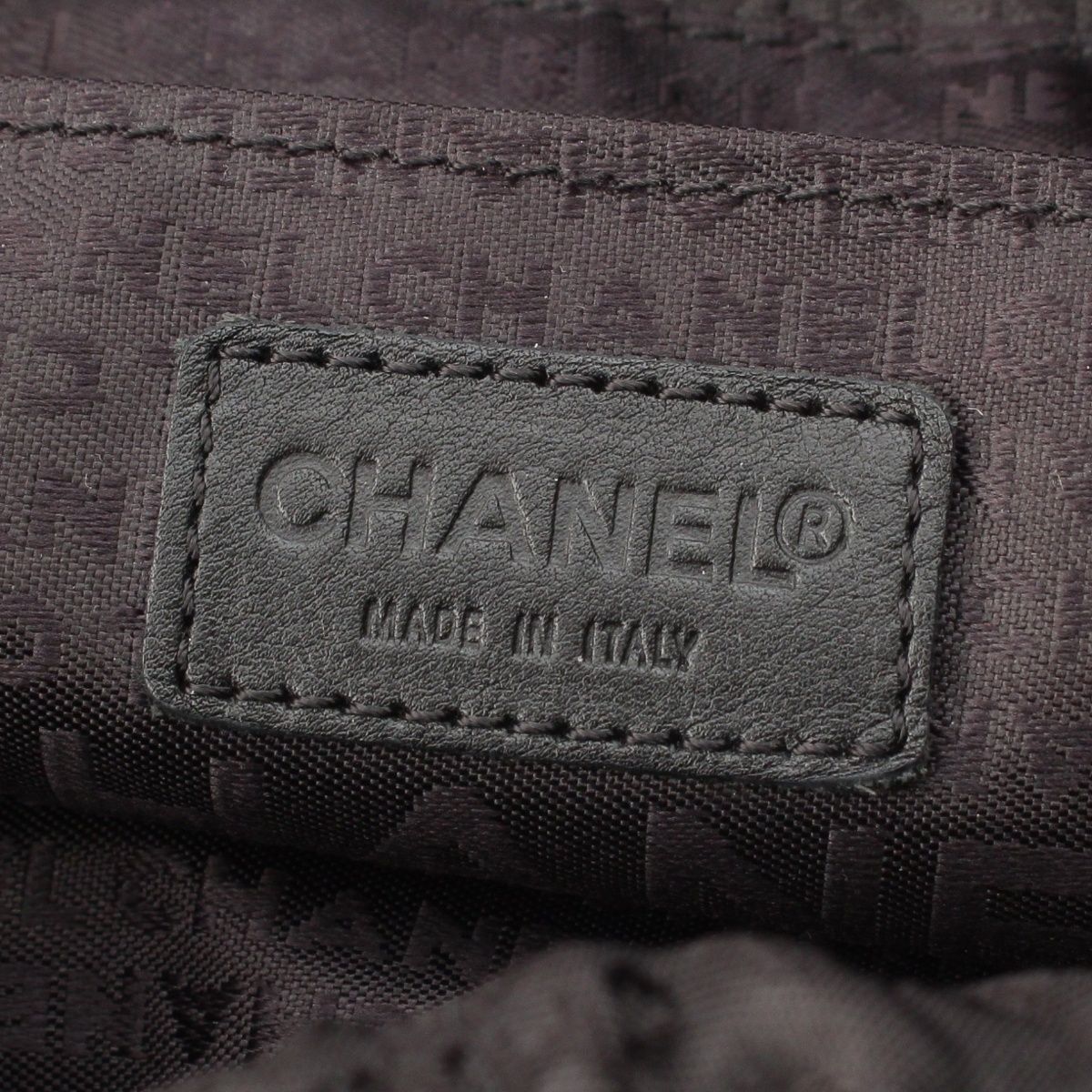 Chanel Stand Leather Chocolate Bar Fringe Handbag Black — view 7