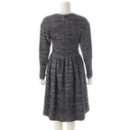 Chanel Tweed Karl Lagerfeld tan Long Dress Gray 34 — view 4