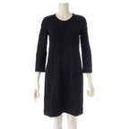 Chanel Wool Scuba Knit Dress Black 34