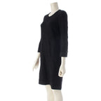 Chanel Wool Scuba Knit Dress Black 34 — view 2