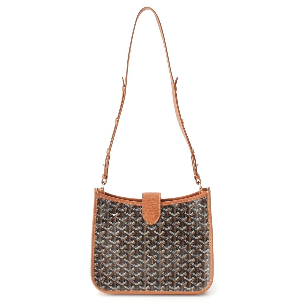 Goyard Musette PM Leather Shoulder Bag Black