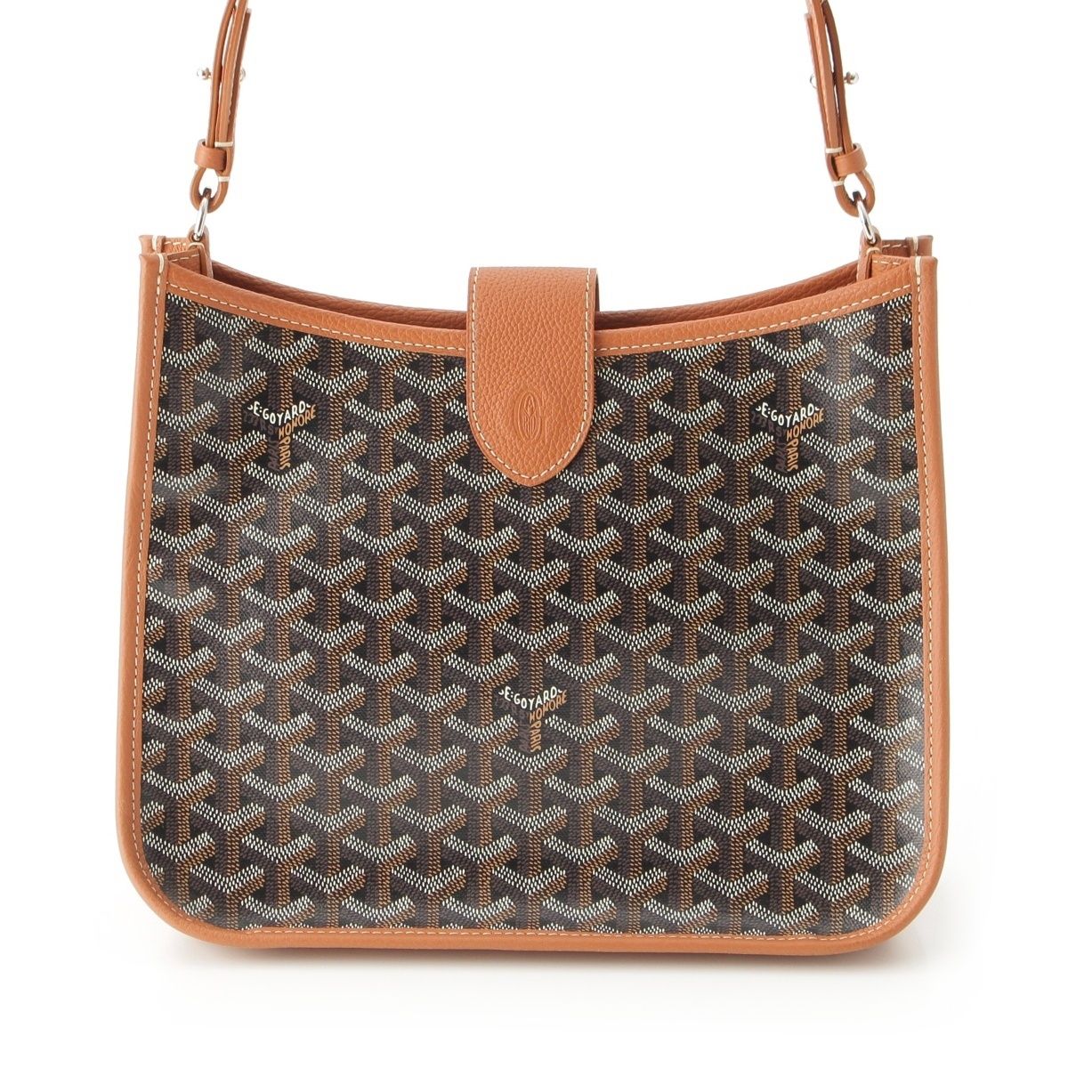 Goyard Musette PM Leather Shoulder Bag Black — view 2