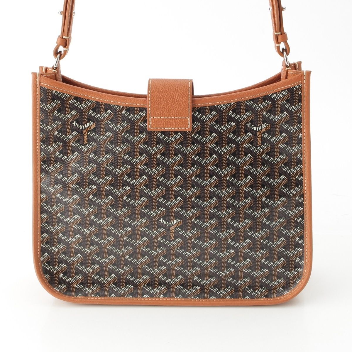 Goyard Musette PM Leather Shoulder Bag Black — view 5