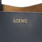 Loewe Puzzle Fold Horizontal Soft Grain Calf Tote Darknavy — view 8