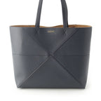 Loewe Puzzle Fold Horizontal Soft Grain Calf Tote Darknavy — view 2