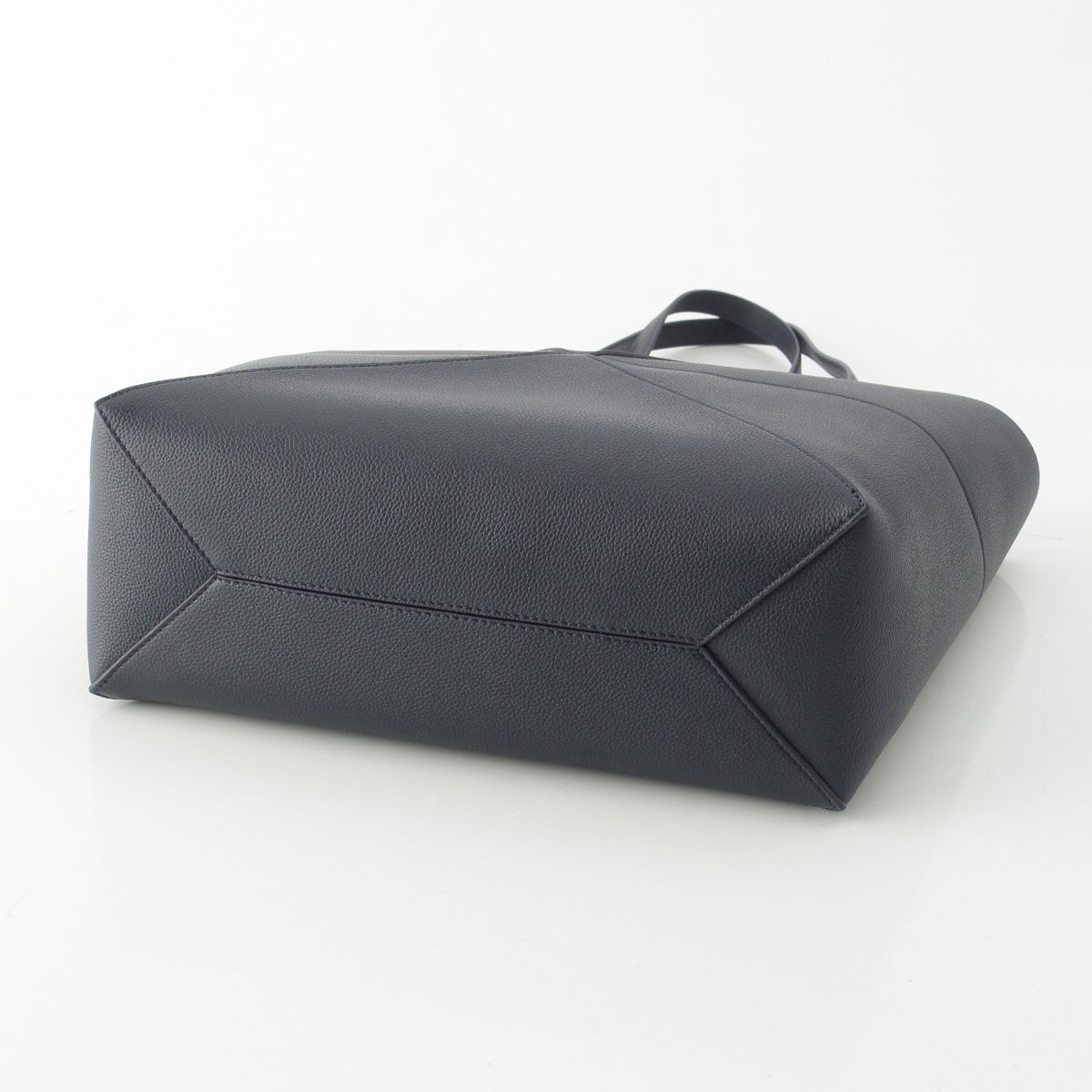 Loewe Puzzle Fold Horizontal Soft Grain Calf Tote Darknavy — view 6
