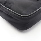 Fendi Shoulder Bag Pecan Black Nylon Leather — view 6