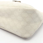 Gucci Shoulder Bag GG Supreme Ivory Gold Canvas Leather — view 6