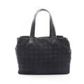 Chanel Tote New Travel Line MM Black Leather New MM