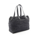 Chanel Tote New Travel Line MM Black Leather New MM — view 2