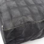 Chanel Tote New Travel Line MM Black Leather New MM — view 6