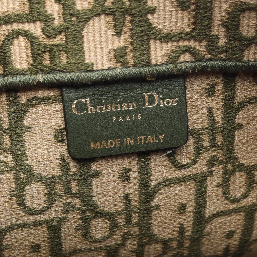 Dior Tote Abcdior Book Large Oblique Olive Canvas — view 4
