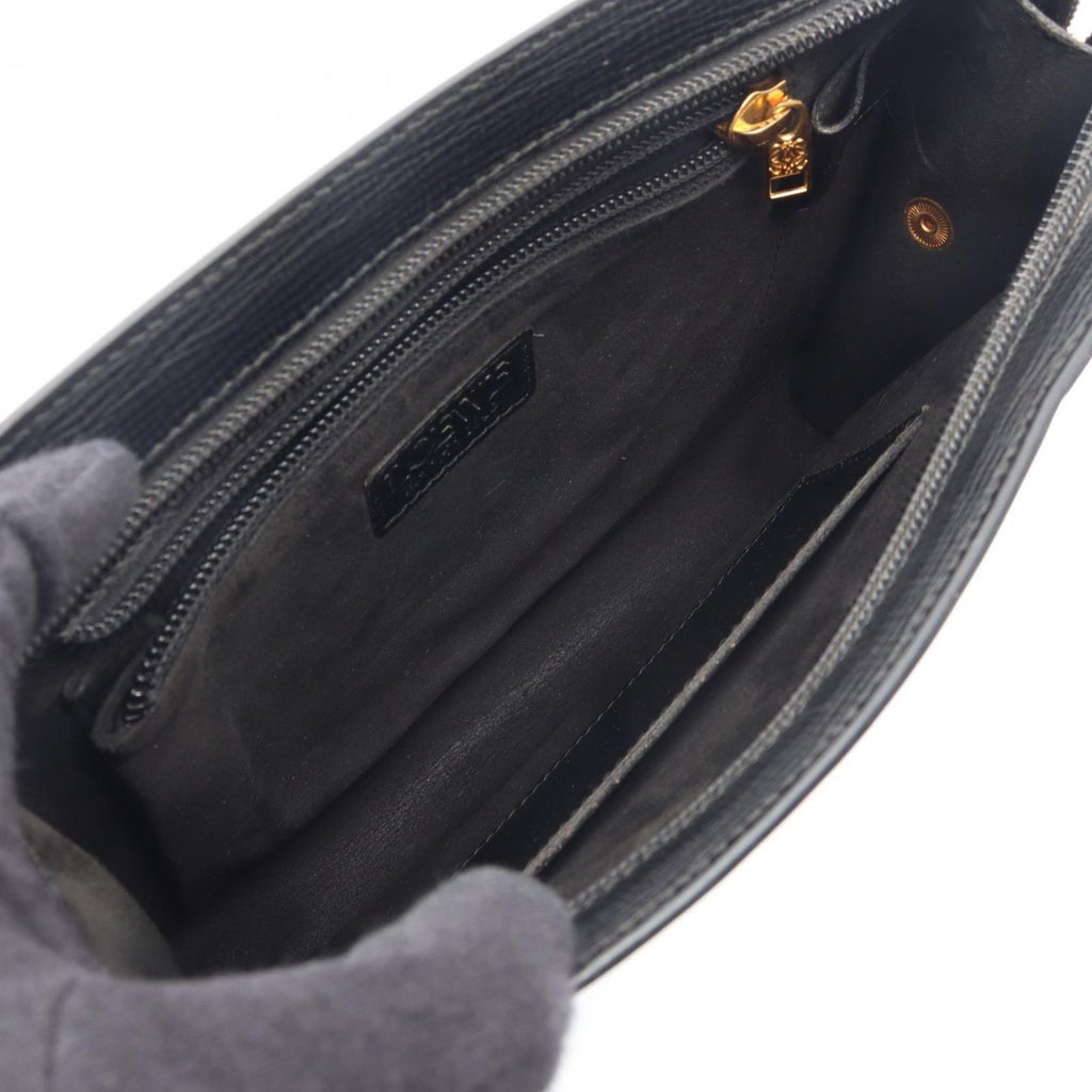 Loewe Clutch Anagram Black Leather — view 3