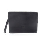 Loewe Clutch Anagram Black Leather
