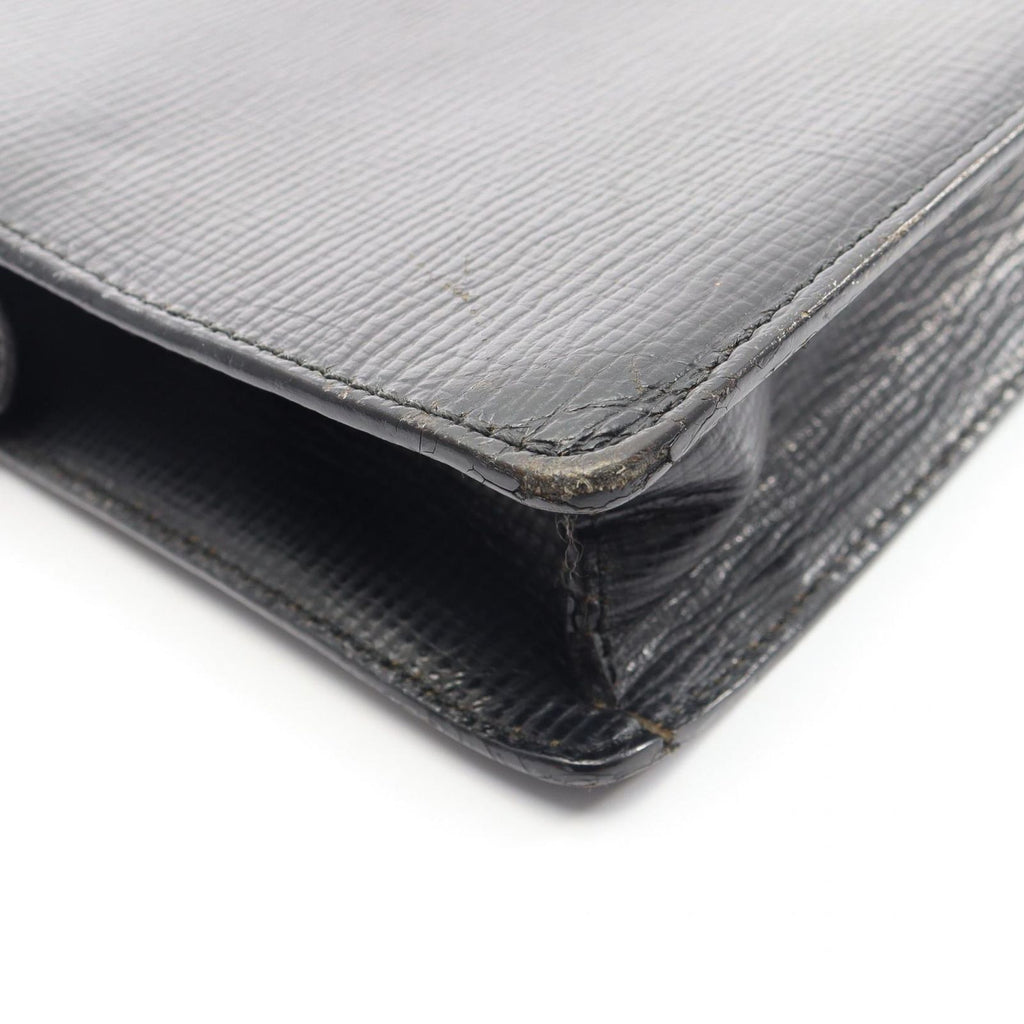 Loewe Clutch Anagram Black Leather — view 8