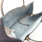 Prada Handbag City Calf 2-Way Gray Leather Tote — view 3