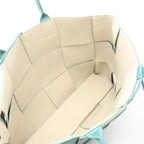 Bottega Veneta Tote the Arco Large Intrecciato Light Blue Leather — view 3