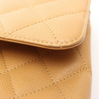 Chanel Handbag Quilted Beige Caviar Leather Top Handle — view 8
