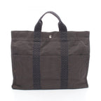 Hermes Tote Her Line MM Gray Canvas