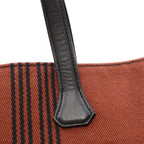 Hermes Tote Potamos Cabas PM Brown Black Canvas — view 8