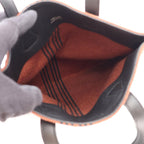 Hermes Tote Potamos Cabas PM Brown Black Canvas — view 3