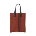 Hermes Tote Potamos Cabas PM Brown Black Canvas