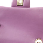 Chanel Shoulder Bag Mini Quilted Purple Lambskin Chain — view 7