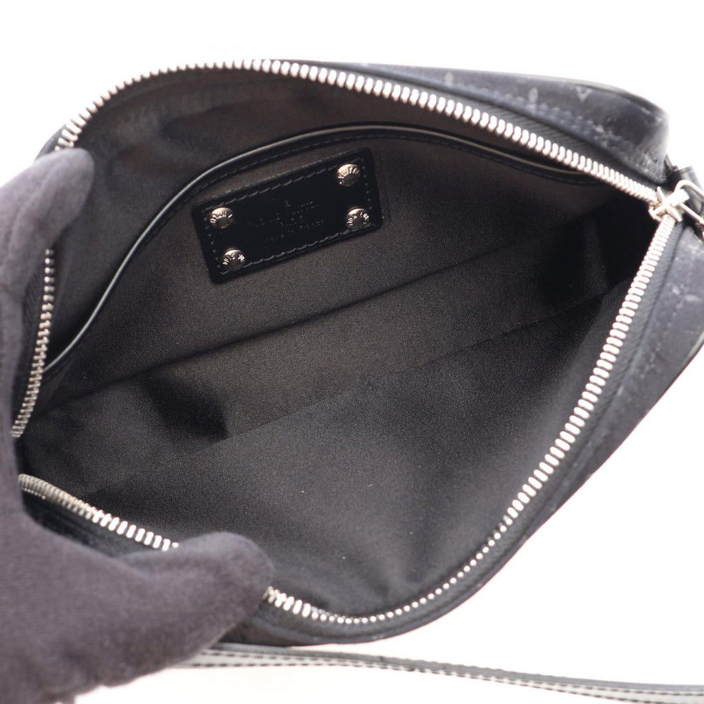 Louis Vuitton Handbag Comte de Fe Pochette Noir Fabric Leather — view 3