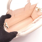 Dior Handbag Macro Cannage Book Tote Mini 2-Way Baby Pink Leather — view 3