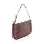Louis Vuitton Handbag Pochette Soir Damier Ebene Canvas Leather — view 2