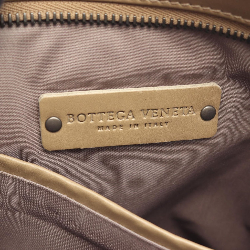 Bottega Veneta Shoulder Bag Intrecciato Beige Leather — view 4