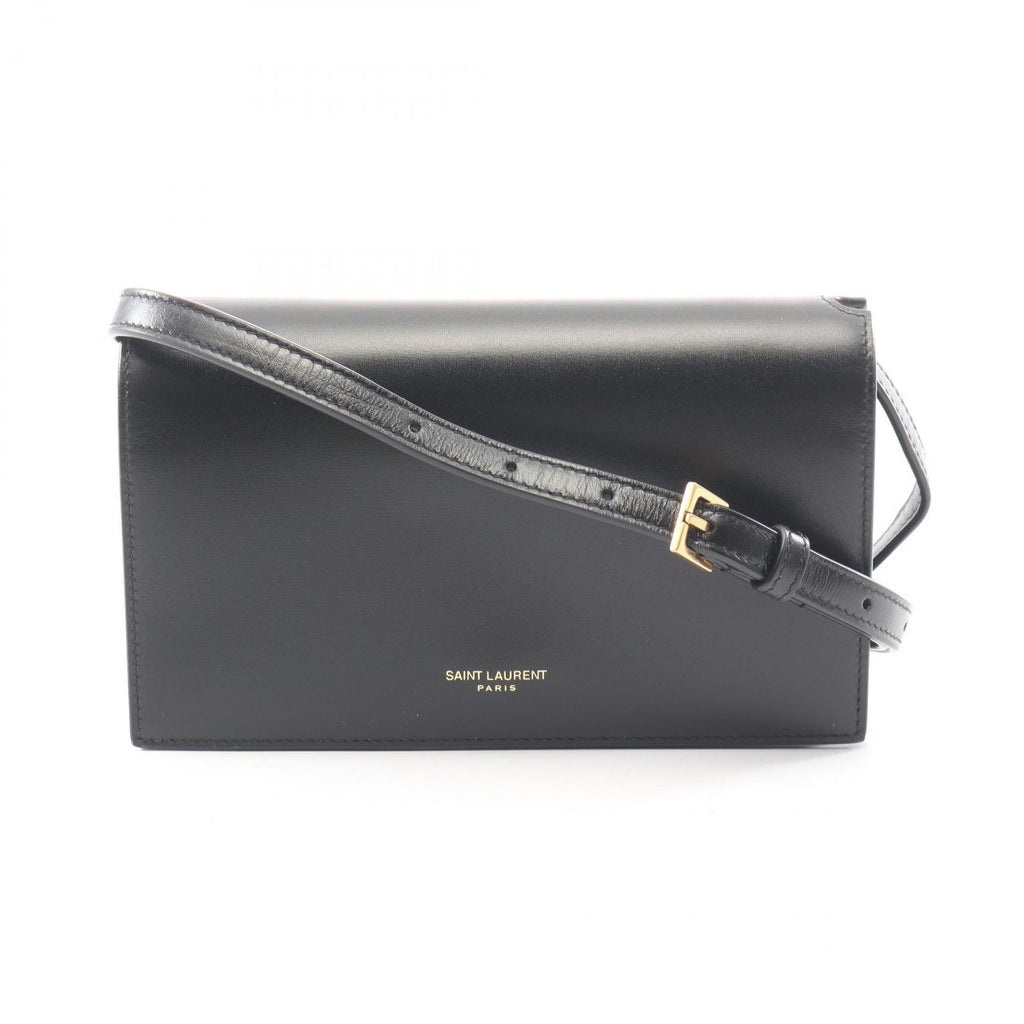Saint Laurent Paris Shoulder Bag Black Leather