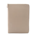 Fendi Secondbag Clutch Gray Ju Leather Pouch