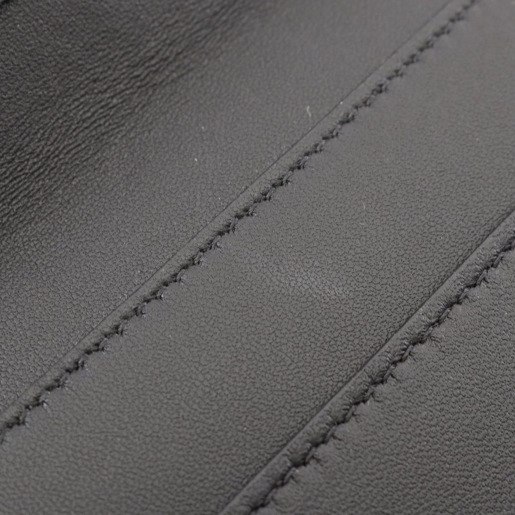 Fendi Secondbag Clutch Gray Ju Leather Pouch — view 5