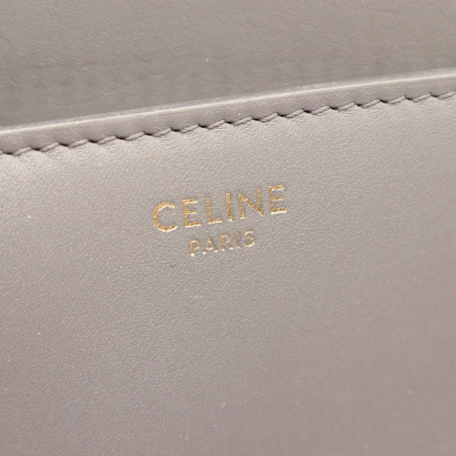 Celine Handbag 16 2-Way Gray Leather 16 — view 4