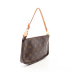 Louis Vuitton Handbag Pochette Soir Coatingcanvas Leather — view 2