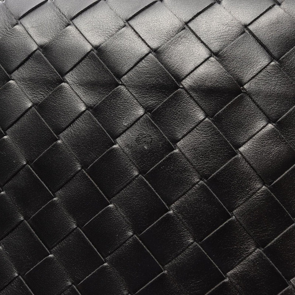 Bottega Veneta Shoulder Bag Messengerbag Intrecciato 2-Way Black Leather — view 8