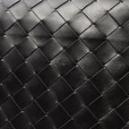 Bottega Veneta Shoulder Bag Messengerbag Intrecciato 2-Way Black Leather — view 8