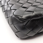 Bottega Veneta Shoulder Bag Messengerbag Intrecciato 2-Way Black Leather — view 7